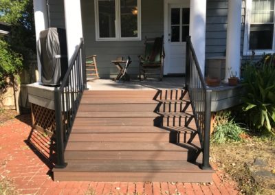Front steps of home installed by BNH Builders